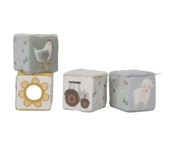 4 Cubos Apilables Blanditos Little Farm