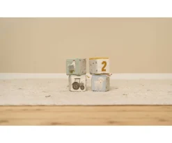 4 Cubos Apilables Blanditos Little Farm