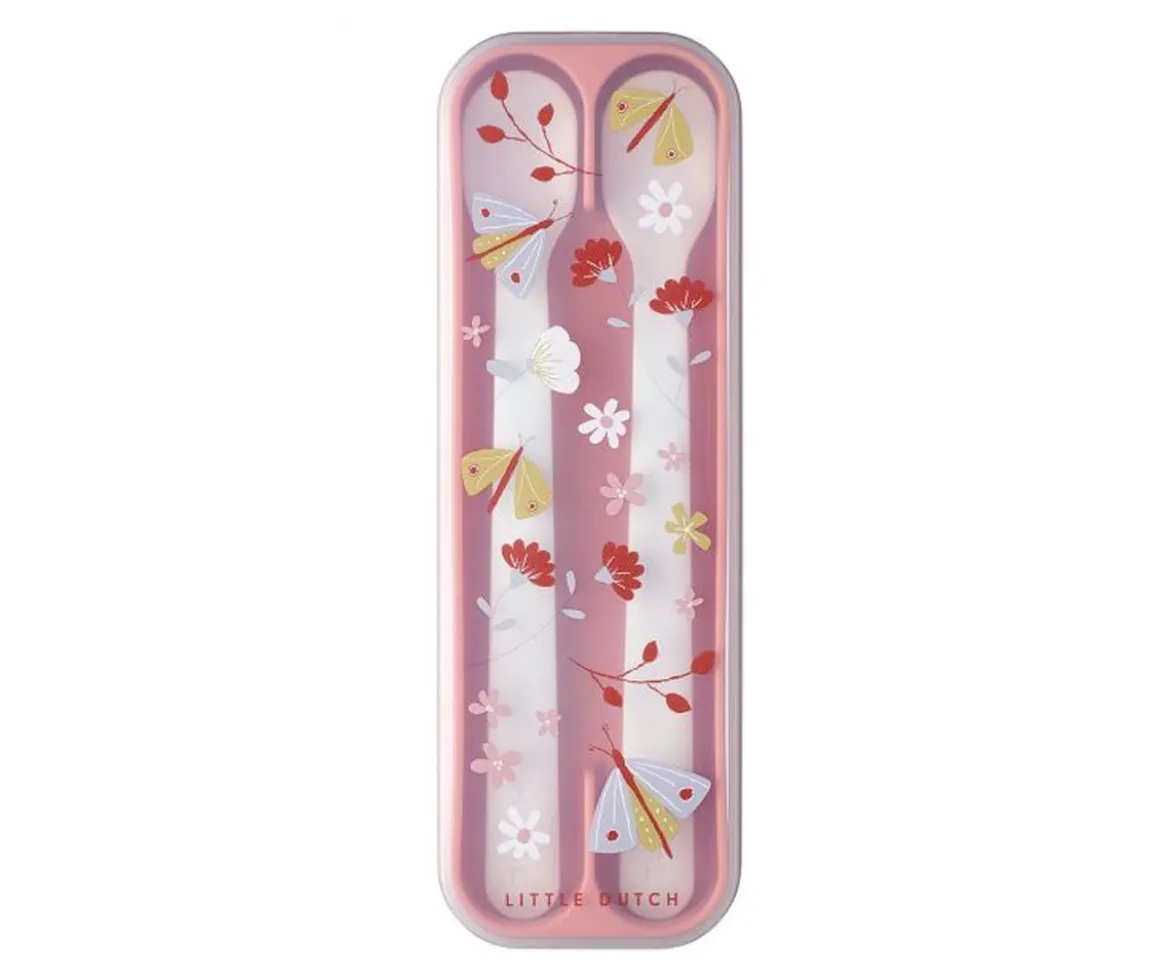2 Cucharas Largas Mio Flowers & Butterflies