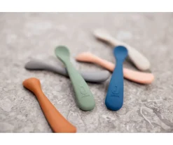 2 Cucharas Silicona Ash Green