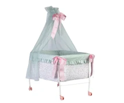 Cuna con Dosel para Muñecas Cloe