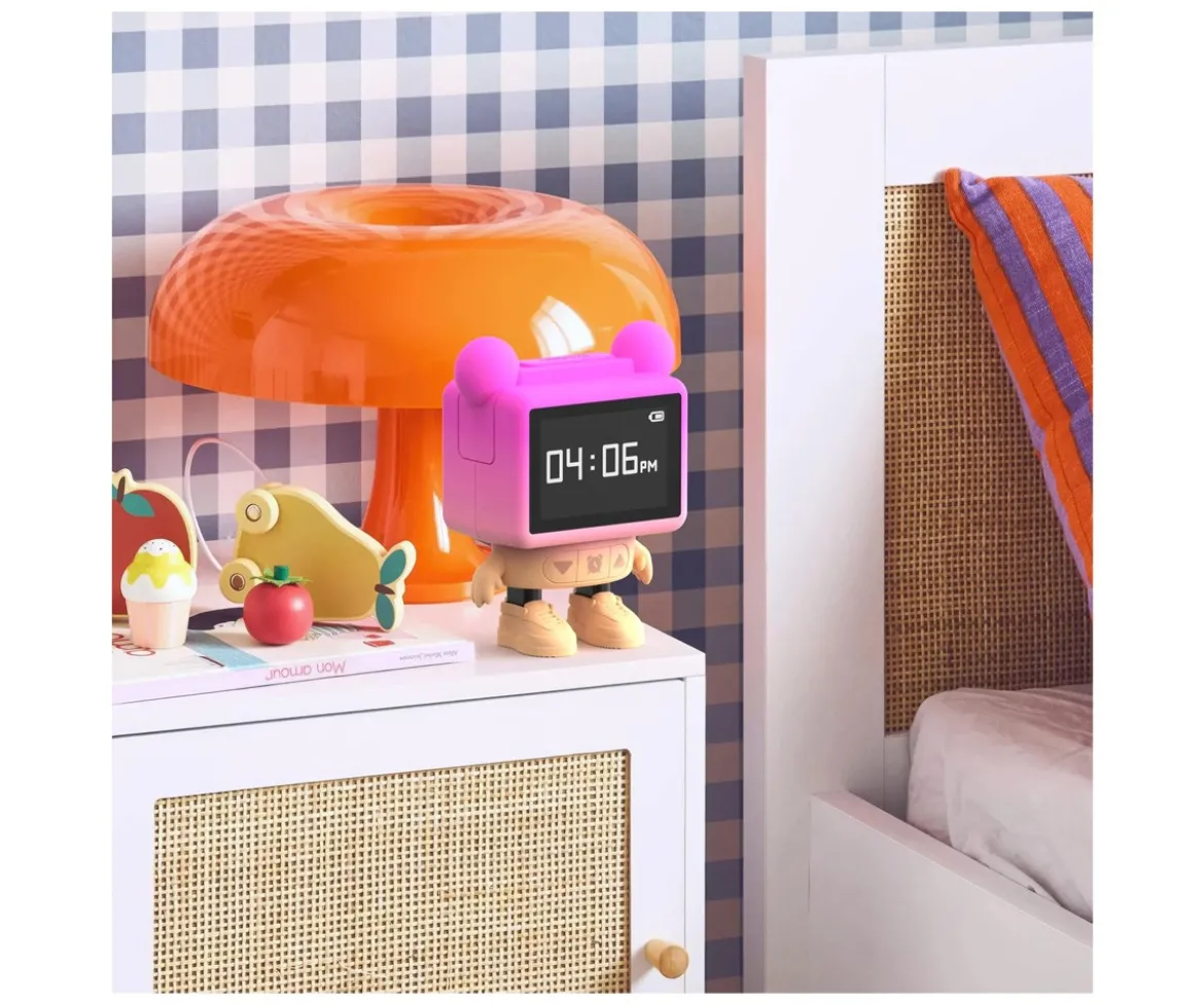 Despertador-Altavoz Dancing Clock Pink