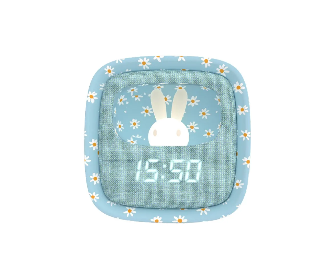 Despertador y Luz Nocturna Billy Light Blue Flower