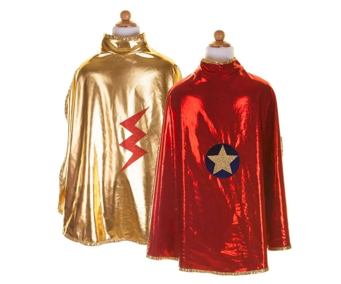 Disfraz Capa Reversible Wonder Rojo/Dorado