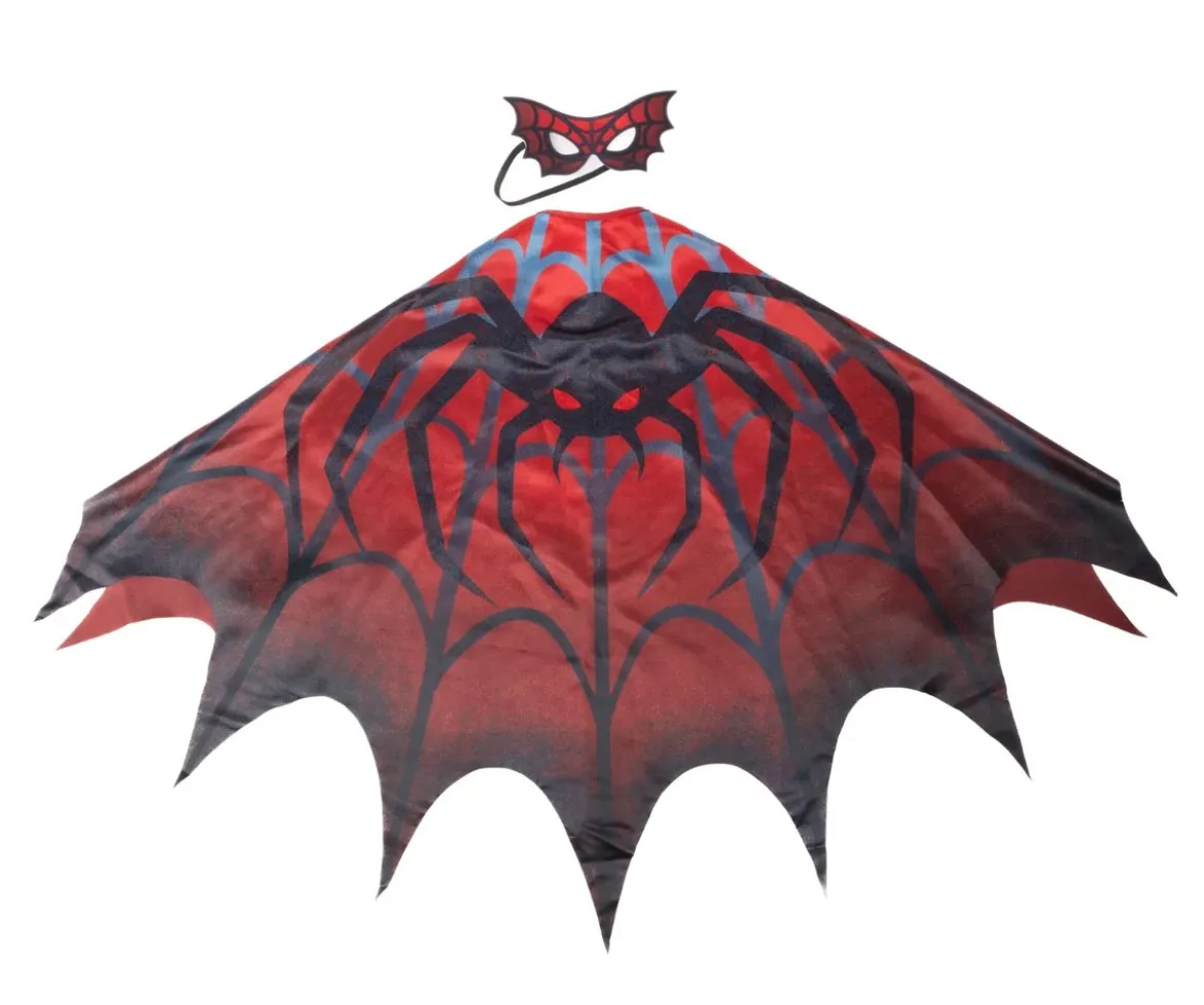 Disfraz Capa y Antifaz Web Weaver Soft Wings T. 4-6años