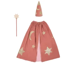 Disfraz Mago Terciopelo Rosa