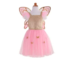 Disfraz Mariposa Dorado con Alas 5-7Años