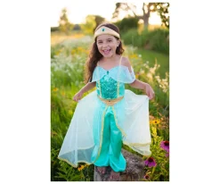 Disfraz Princesa Árabe Jasmine Infantil Turquesa
