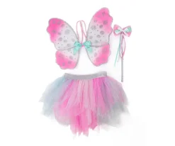 Disfraz Think Mint Falda y Alas Brillantes Rosa Menta T.4-6años