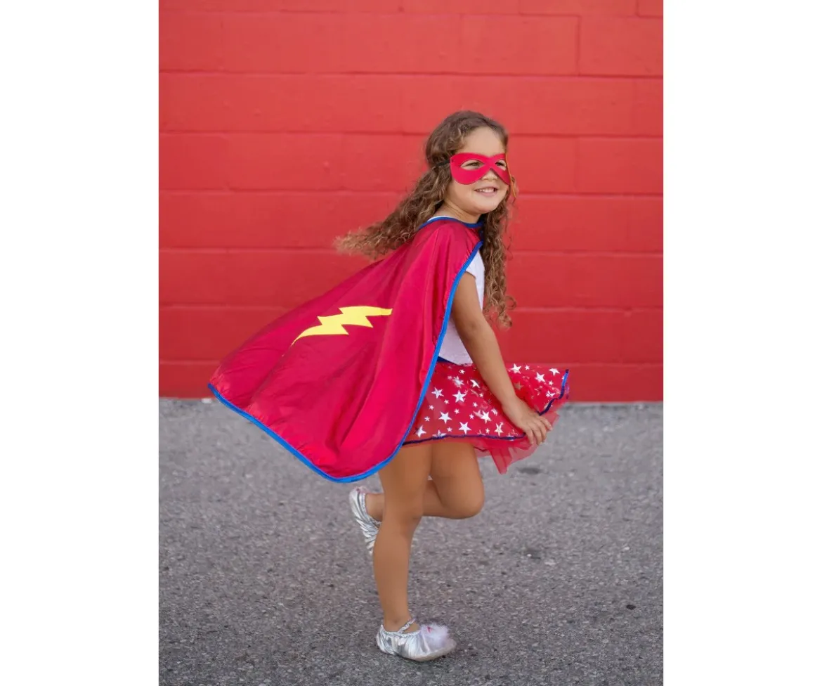 Disfraz Tutú Infantil Superhero, Capa y Antifaz 4-6 años