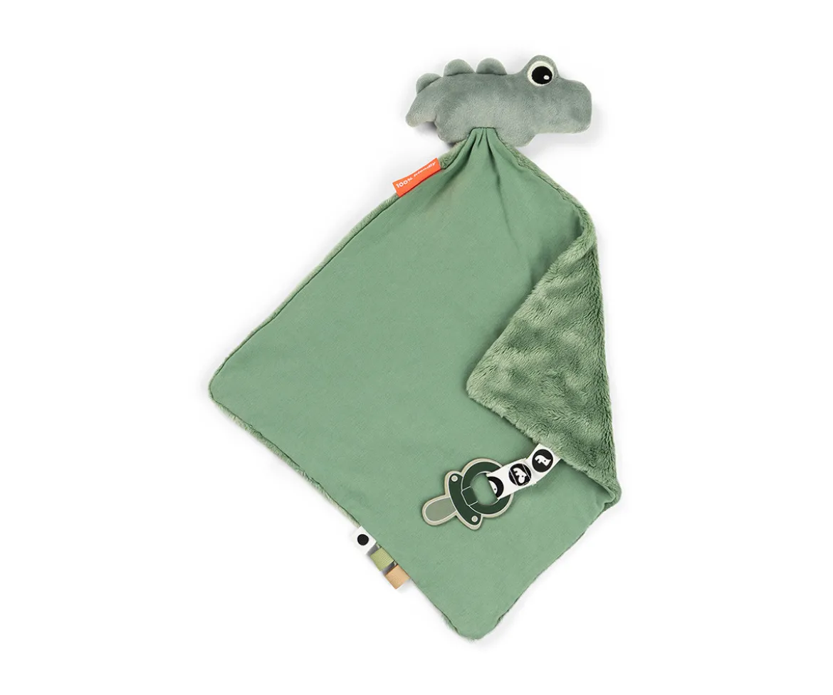 Doudou Chupetero Croco Green Personalizable