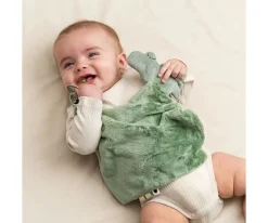 Doudou Chupetero Croco Green Personalizable