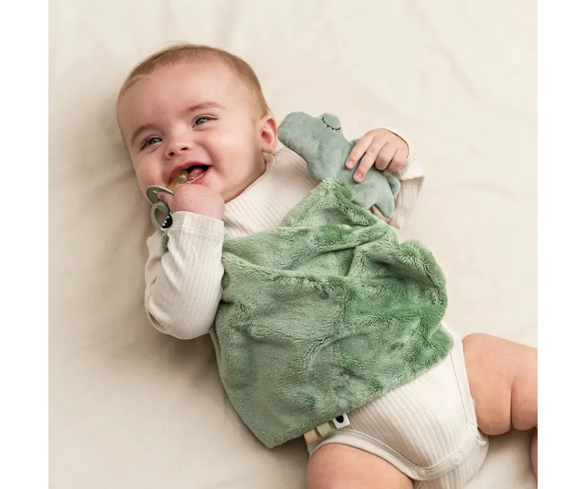 Doudou Chupetero Croco Green Personalizable