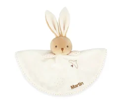 Doudou Conejo Redondo Crema Personalizable