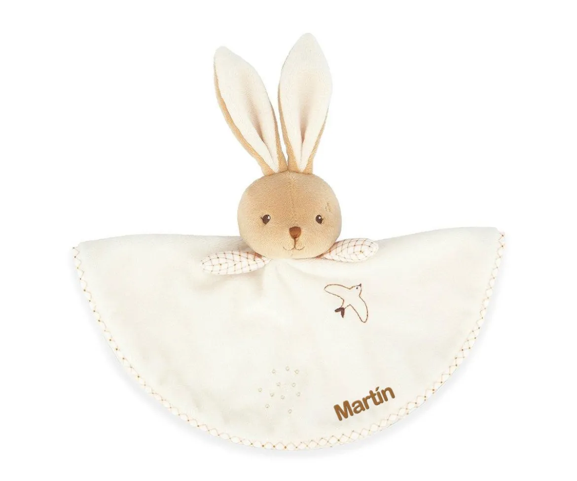 Doudou Conejo Redondo Crema Personalizable