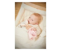Doudou Conejo Redondo Rosa Personalizable