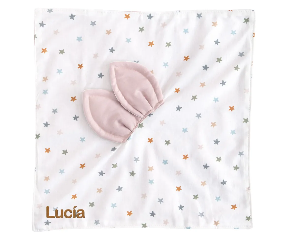 Doudou Little Stars Pink Personalizable