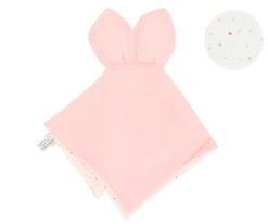 Doudou Rainbow Dots Rosa Personalizable