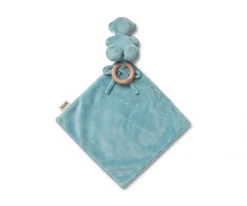 Doudou TOUS Baby con Anilla de Madera Personalizable Celeste