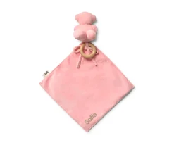 Doudou TOUS Baby con Anilla de Madera Personalizable Rosa