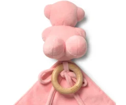 Doudou TOUS Baby con Anilla de Madera Personalizable Rosa
