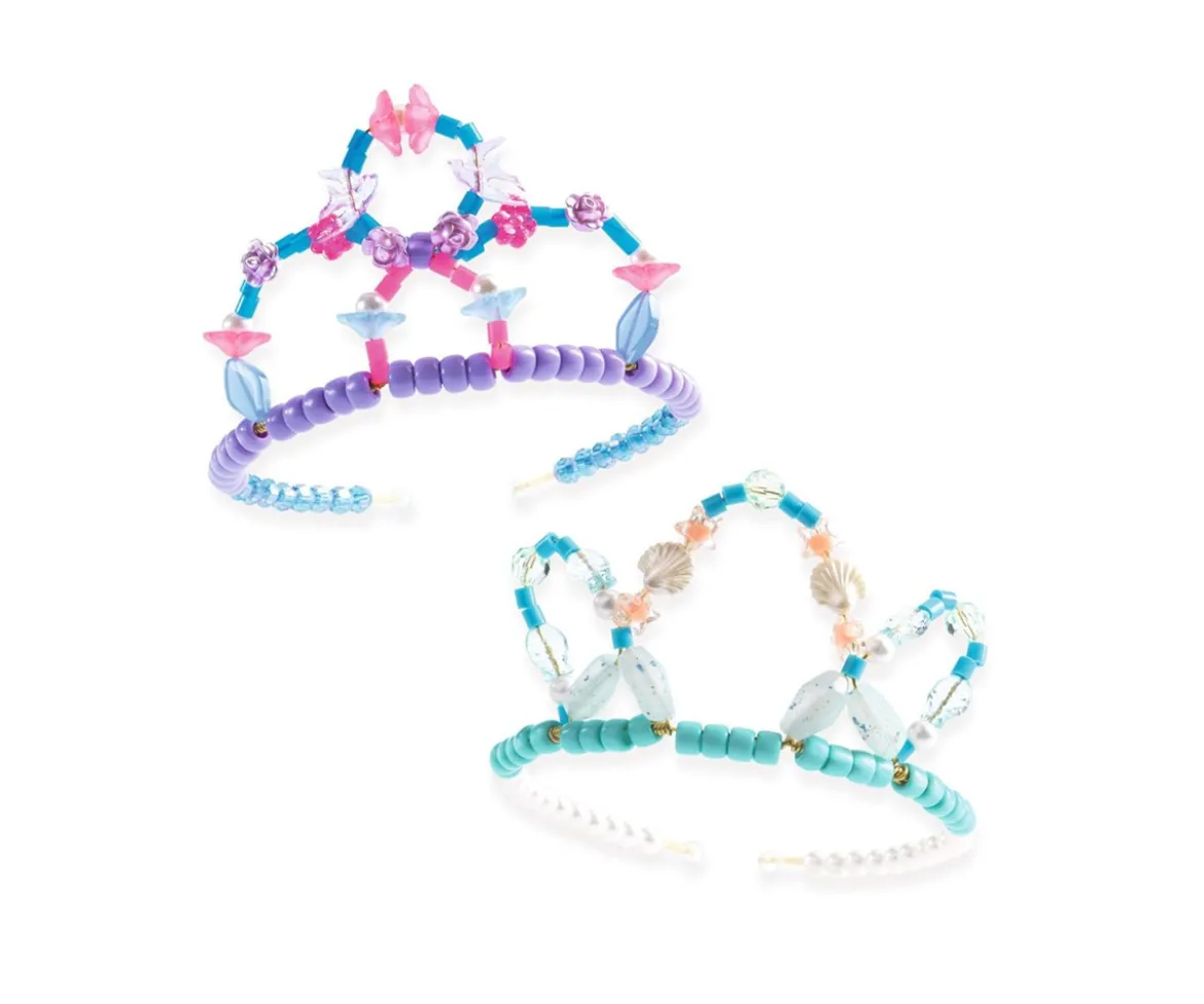 Duo de Tiaras Azul-Rosa