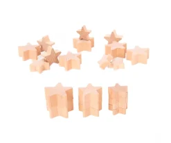 Estrellas Madera Natural