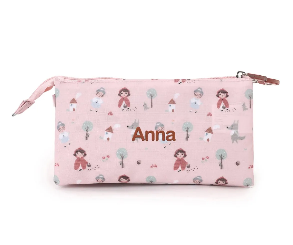 Estuche 3 Compartimentos Little Red Personalizable