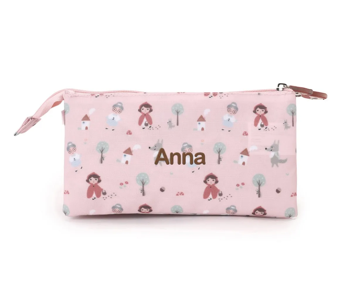 Estuche 3 Compartimentos Little Red Personalizable