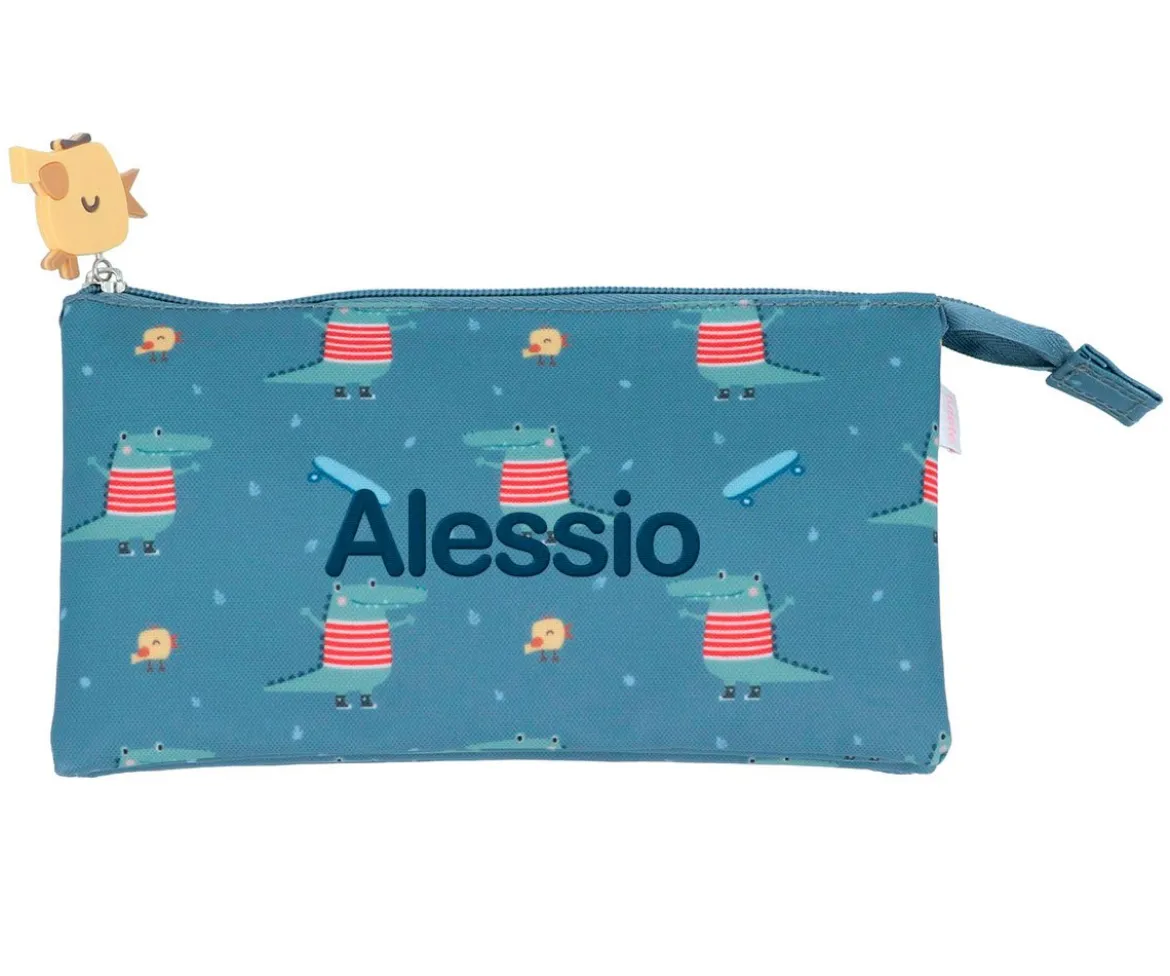 Estuche con 3 Compartimentos Croc Personalizable