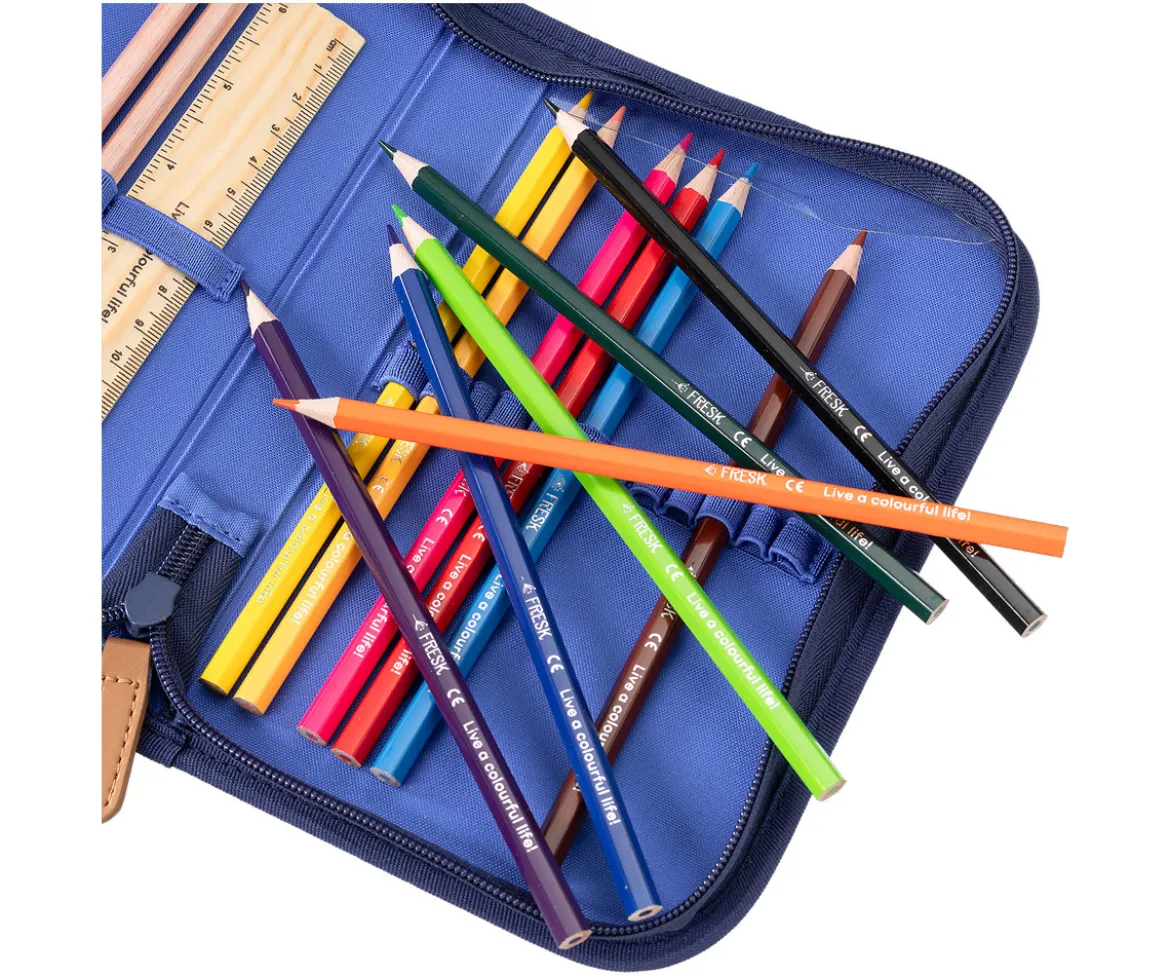 Estuche de Cremallera con Complementos Mono