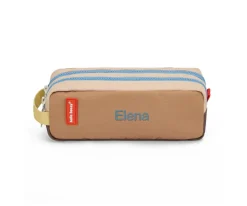 Estuche Doble Compartimento Mini Walnut Personalizable