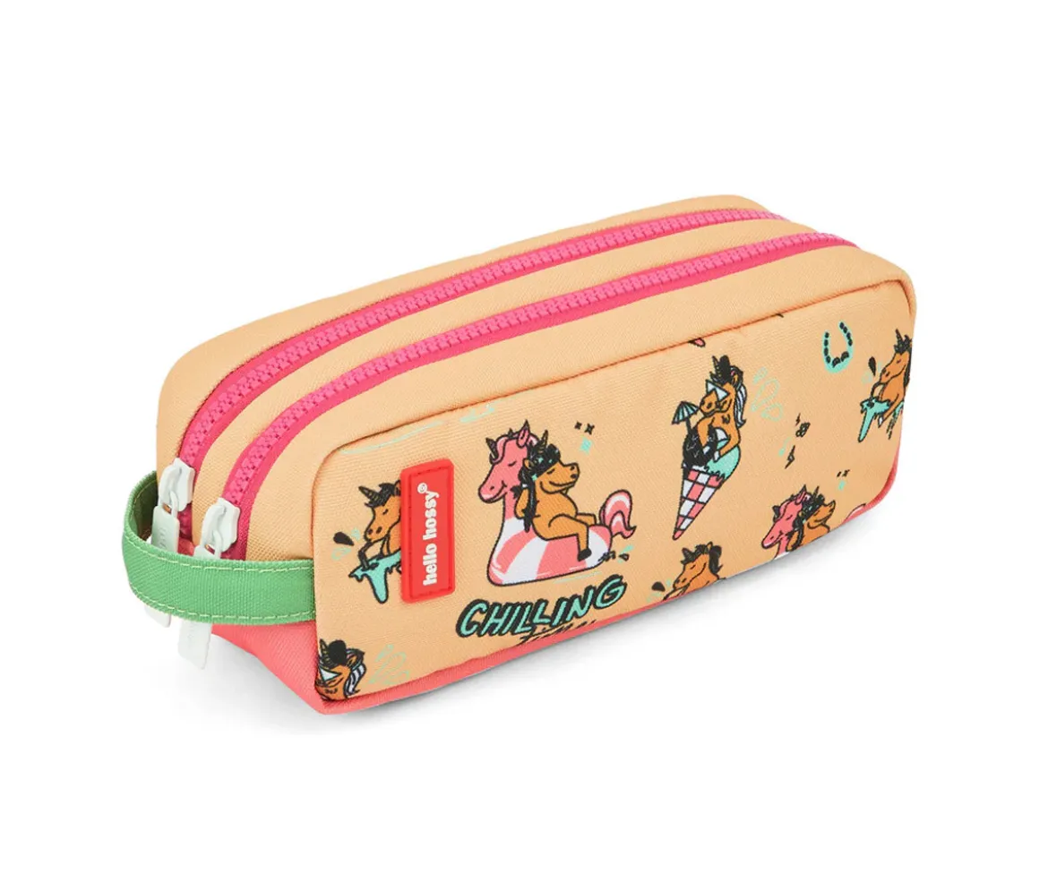 Estuche Doble Compartimento Unicorn Personalizable