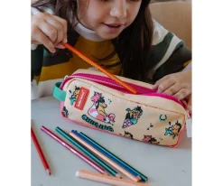 Estuche Doble Compartimento Unicorn Personalizable