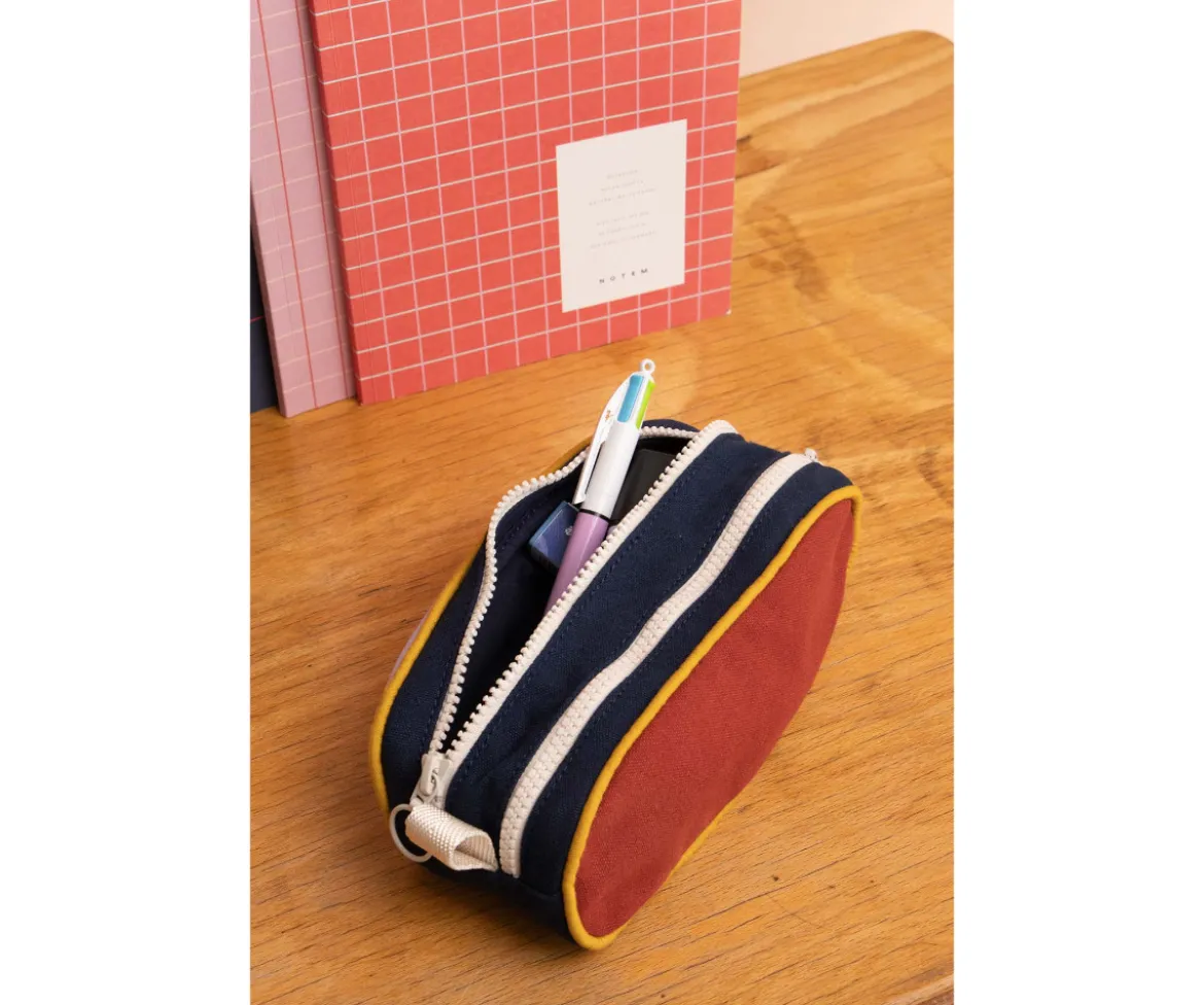 Estuche Doble Malo Tricolor Lila