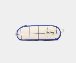 Estuche Doble Tricolor Cuadros Biege