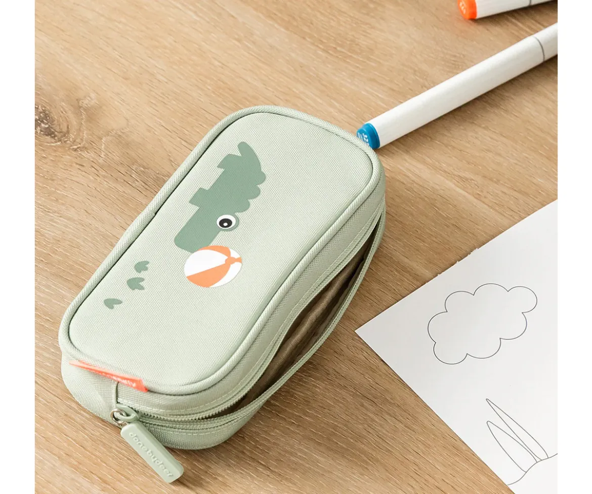 Estuche Escolar Playground Green