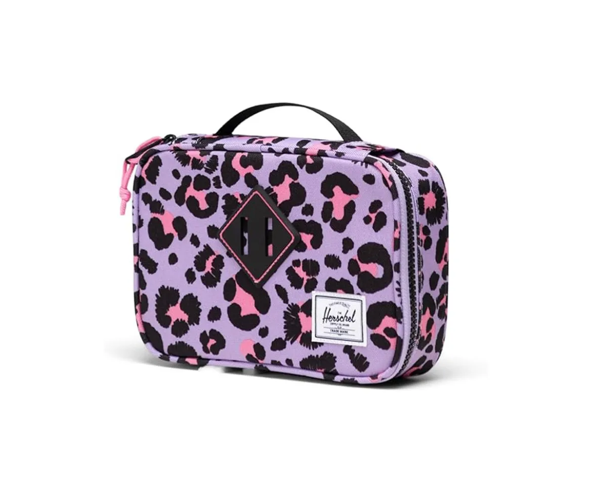 Estuche Herschel Heritage Stencil Leopard Sached Pink