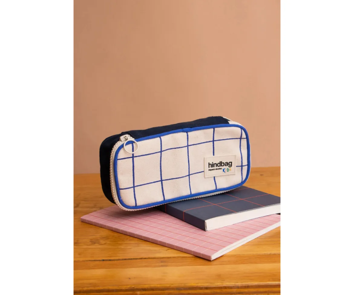 Estuche Max Tricolor Cuadros Beige