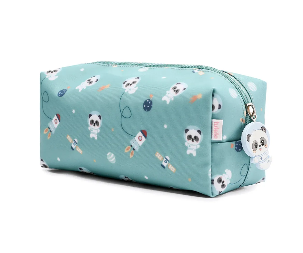 Estuche Pandas in Space Personalizable