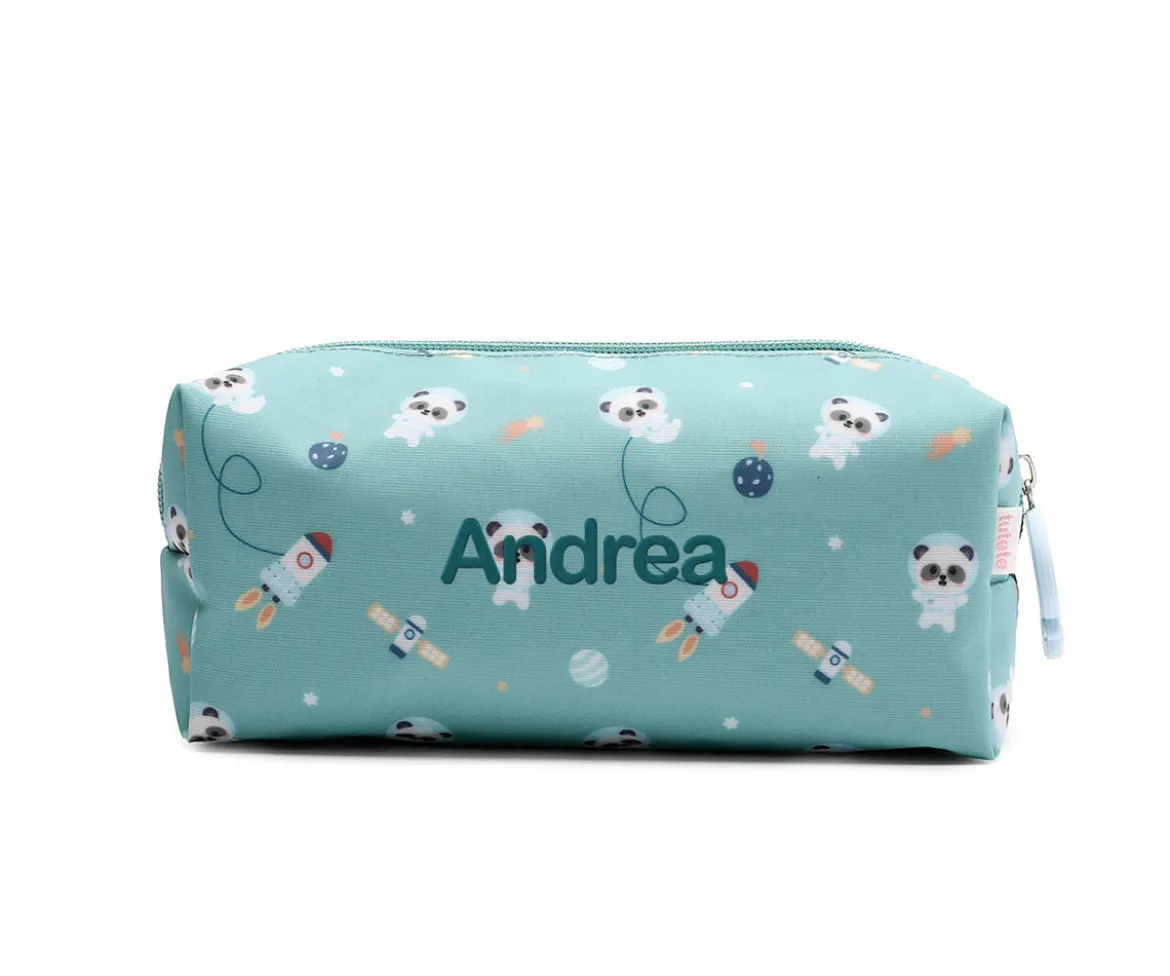 Estuche Pandas in Space Personalizable