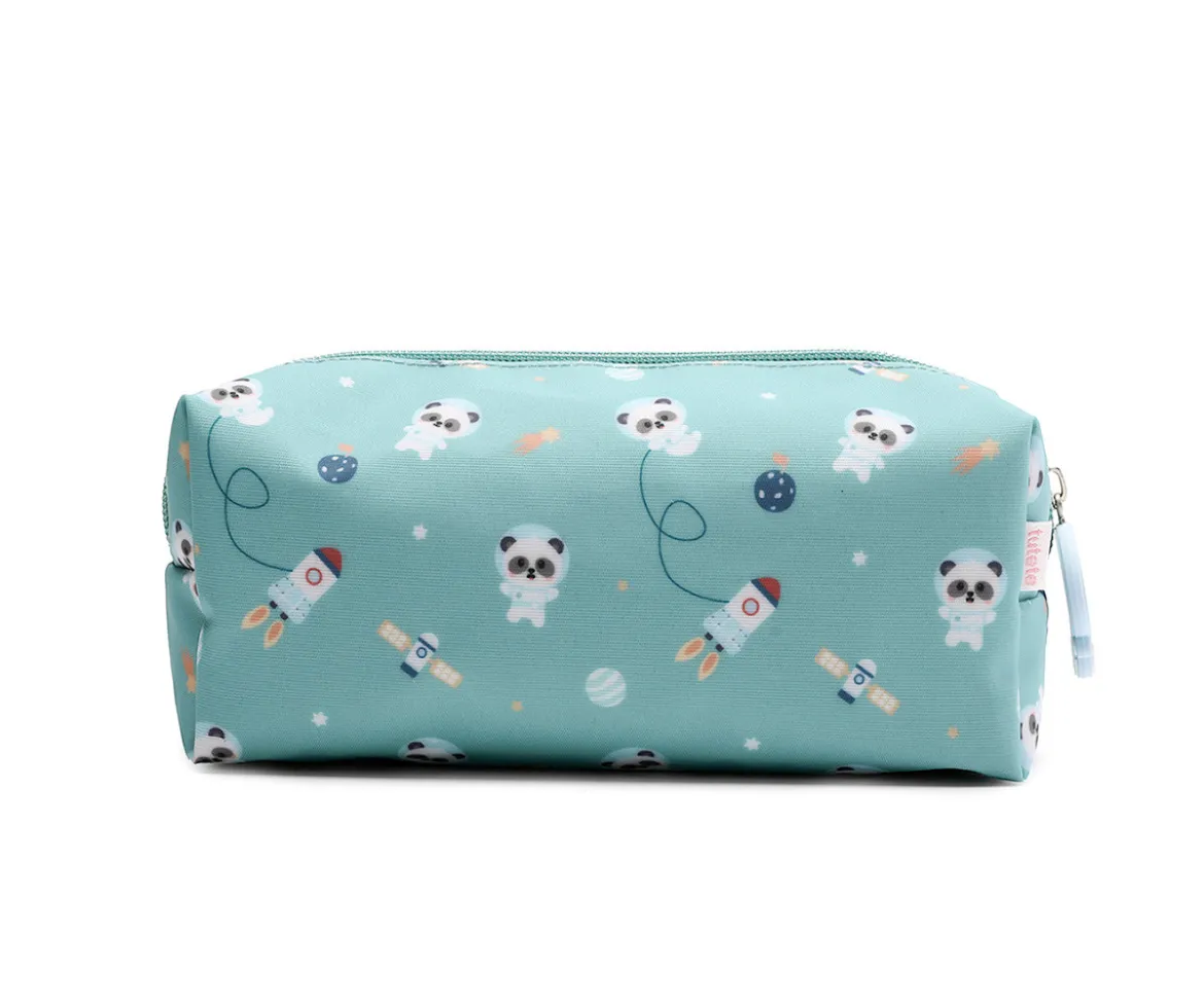 Estuche Pandas in Space Personalizable