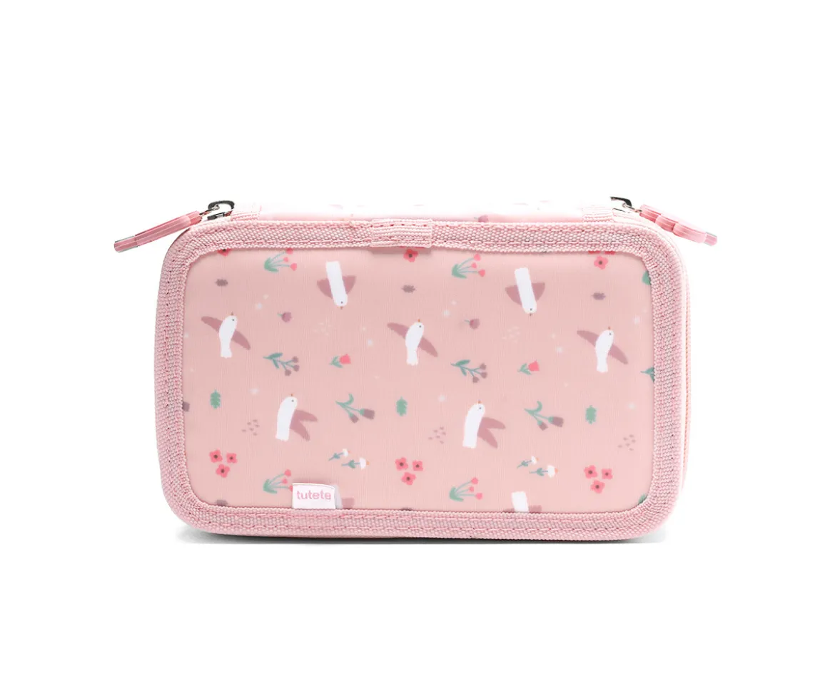 Estuche Plumier Doble Blossom Birds