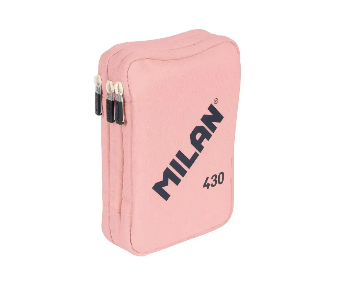 Estuche Plumier 3 Pisos con Material Escolar Rosa MILAN 430 since 1918