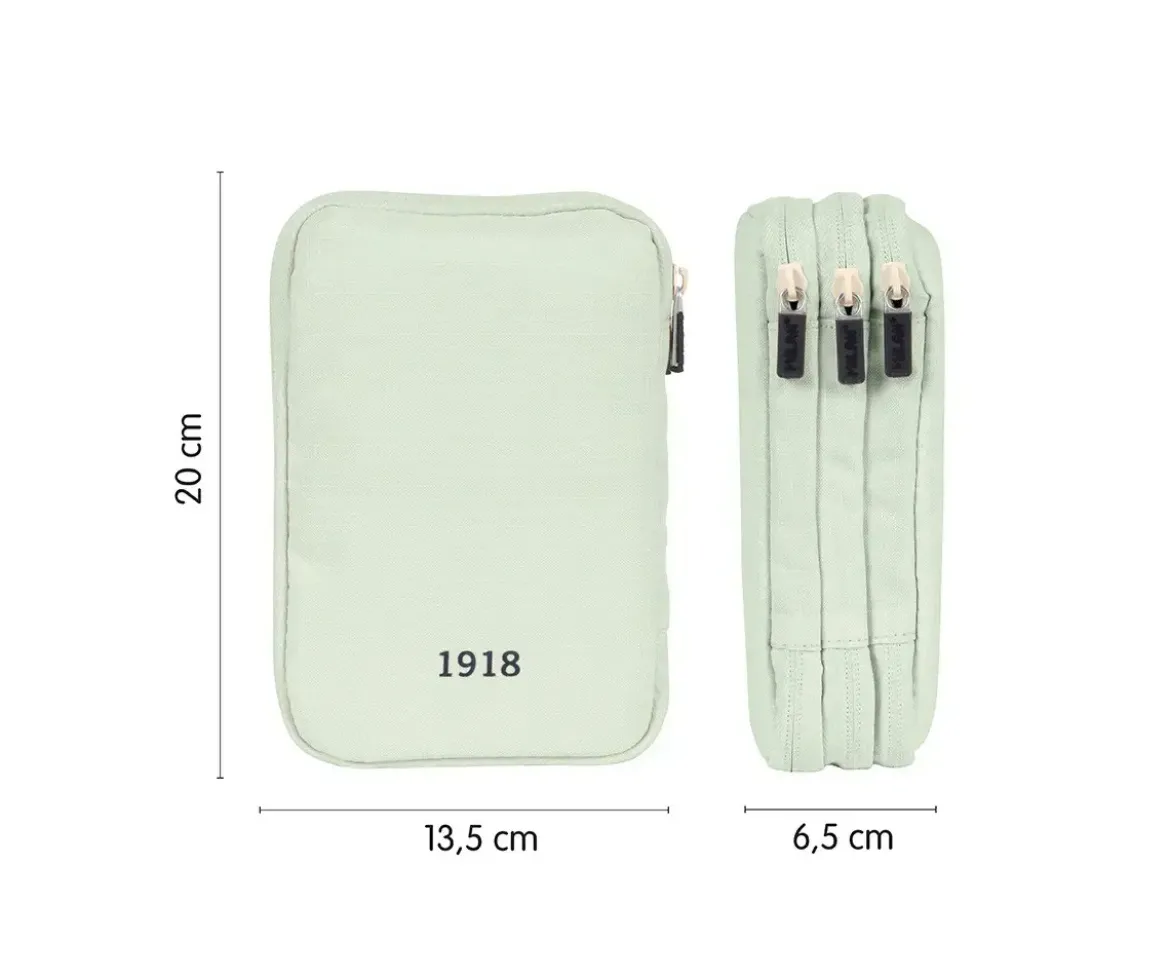 Estuche Plumier 3 Pisos con Material Escolar Verde MILAN 430 since 1918