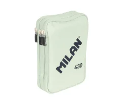 Estuche Plumier 3 Pisos con Material Escolar Verde MILAN 430 since 1918