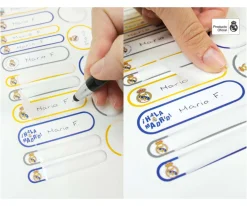 Etiquetas Laminadas Mine Real Madrid para Objetos
