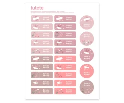 25 Etiquetas para Ropa Blossom Birds