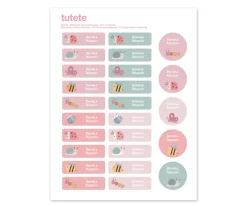 25 Etiquetas para Ropa Bugs
