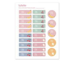 25 Etiquetas para Ropa Fruits